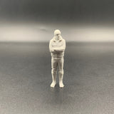 Arms folded fisherman crew figure for model boats and harbour dioramas, 3D printed PLA model
