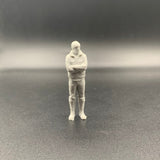Arms folded fisherman crew figure for model boats front view