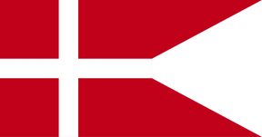 BECC Denmark Naval Ensign Model Boat Fabric Flag