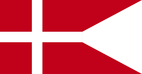 BECC Denmark Naval Ensign Model Boat Fabric Flag