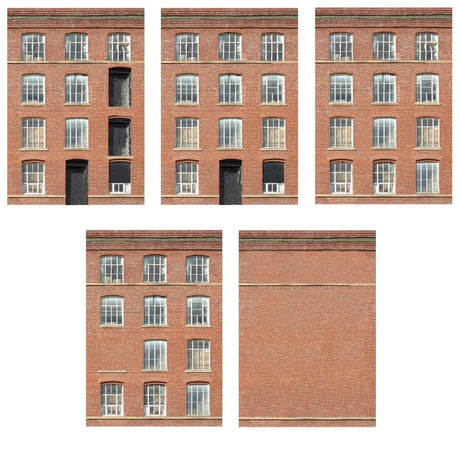 1950S Warehouse model railway backscene