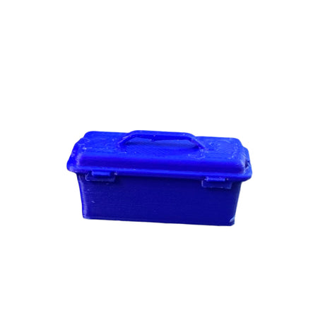 Blue tool box dioramas and model boat fittings