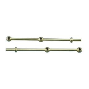 Caldercraft 2 Hole Brass Rail Stanchion Ball Type 10mm (Pack of 10) (66210) - Model Realm