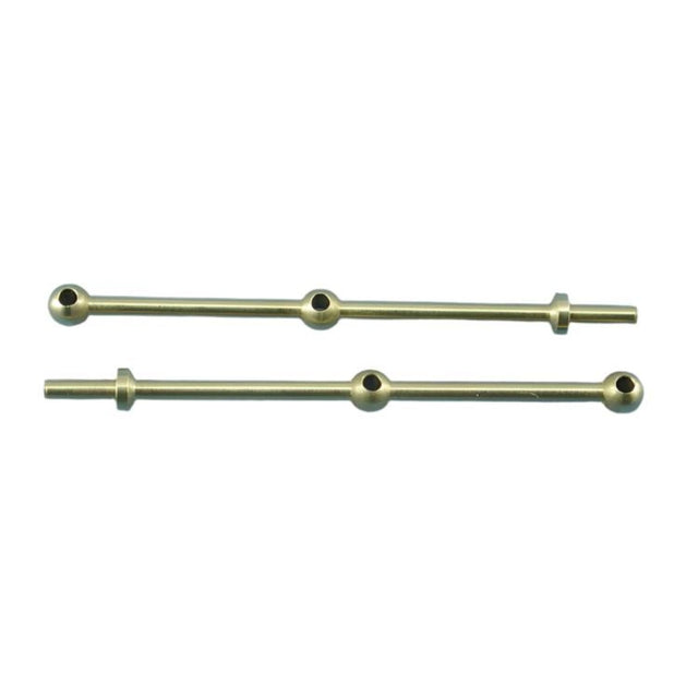 Caldercraft 2 Hole Brass Rail Stanchion Ball Type 15mm (Pack of 10) (66215) -  -  - Model Realm