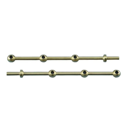 Caldercraft 3 Hole Brass Rail Stanchion Ball Type 10mm (Pack of 10) -  -  - Model Realm