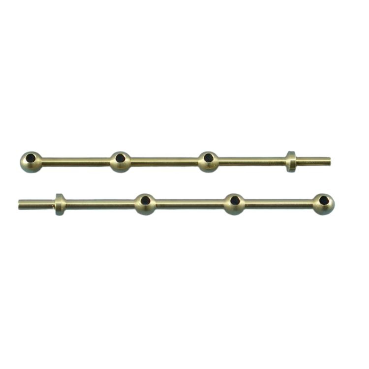 Caldercraft 3 Hole Brass Rail Stanchion Ball Type 35mm (Pack of 10) -  -  - Model Realm