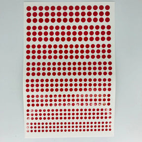 Circles - Vinyl Self adhesive Red - Model Realm