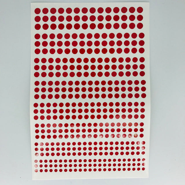 Circles - Vinyl Self adhesive Red -  -  - Model Realm
