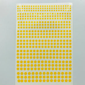 Circles - Vinyl Self adhesive Yellow - Model Realm