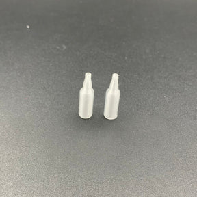 Clear Miniature beer bottles for scale models, model boats, dioramas and dollshouses