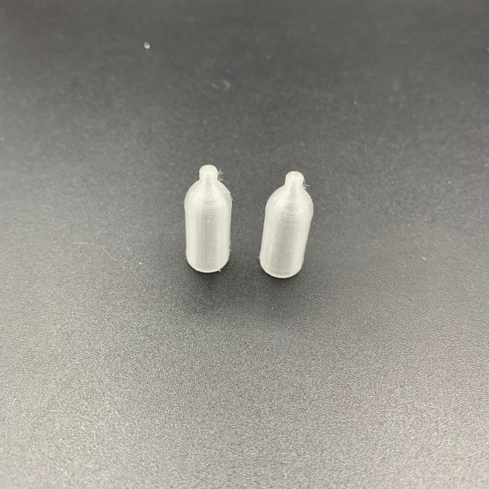 Clear Miniature stubby beer bottles for scale models, model boats and dioramas