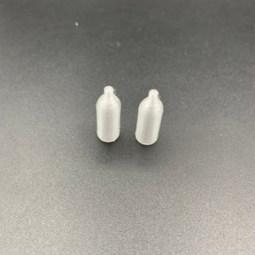 Clear Miniature stubby beer bottles for scale models, model boats and dioramas