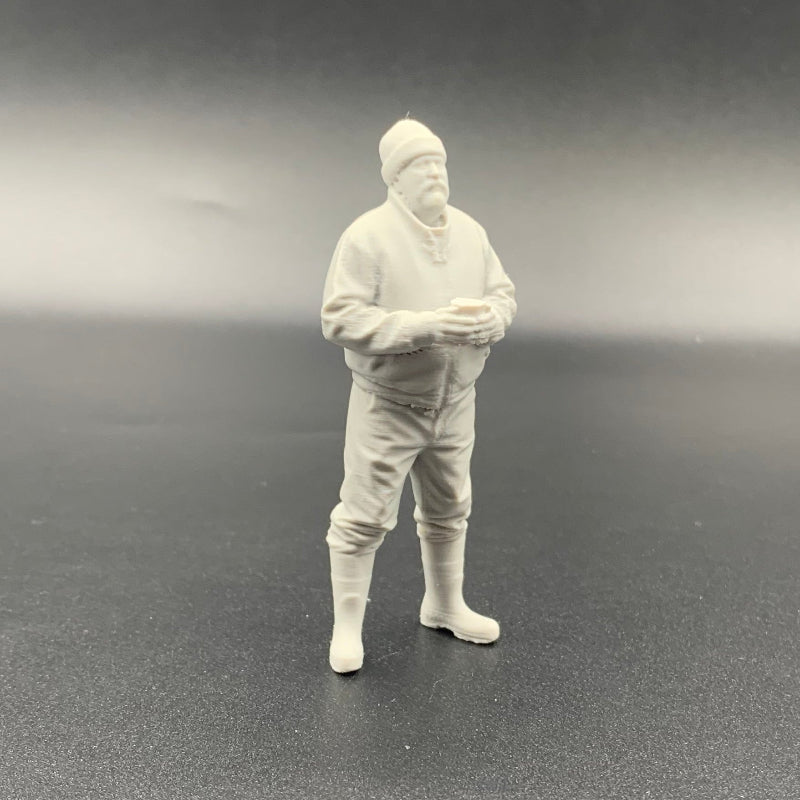 Crew Figure Cup of Coffee Model Boat Fittings