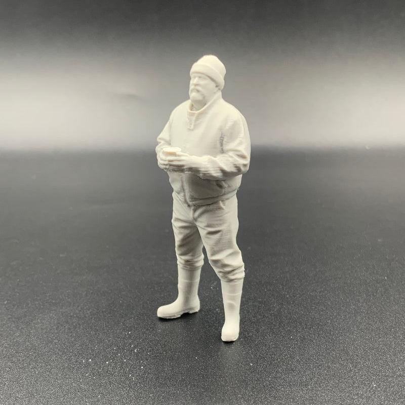 Crew Figure Cup of Coffee Model Boat scale  Fittings