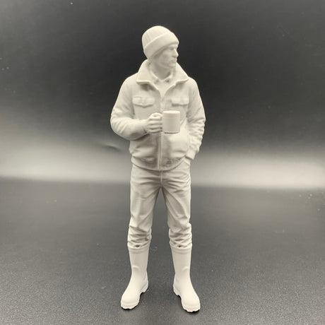 Crew figure model boats tea break