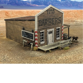 Dead Man's Hand Barber Shop Single Storey Plastic Building - Model Realm