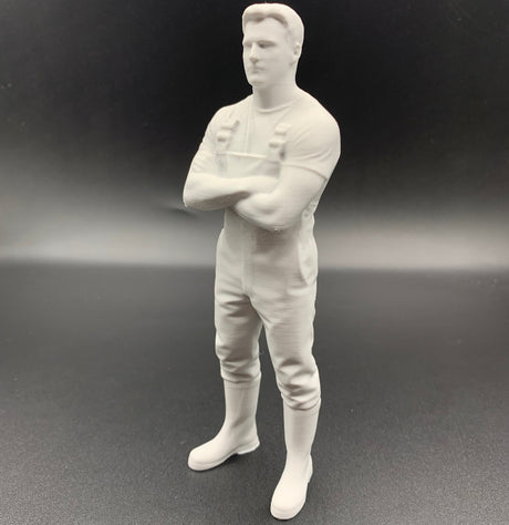 Farm hand or model boat crew figure 