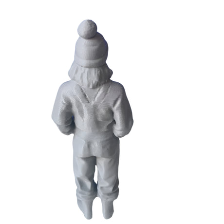 Fishing crew figure female, 3D printed model