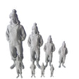 3D printed female fishing crew figures