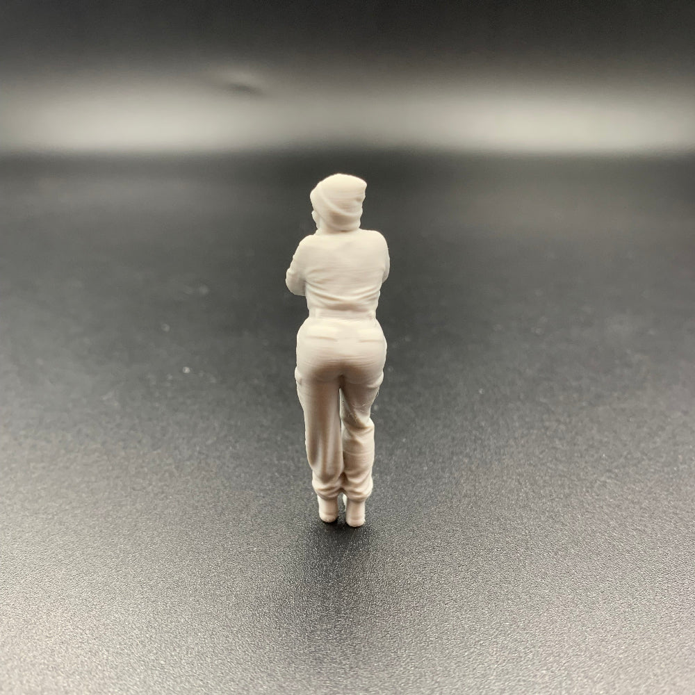 Female Crew Figure Leaning Forward model boats