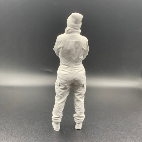 Female Mechanic Engineer Crew Figure model boat fittings