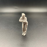 Female Engineer Crew Figure Leaning Forward
