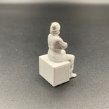 Female Engineer Crew Figure Sitting