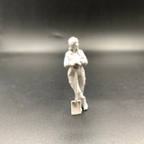 Female Engineer Leaning on Shovel pictured 1:32 scale