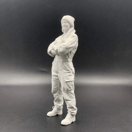 Female Mechanic Engineer Crew Figure Model Boats