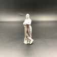 Female Mechanic Engineer Crew Figure Leaning on Shovel