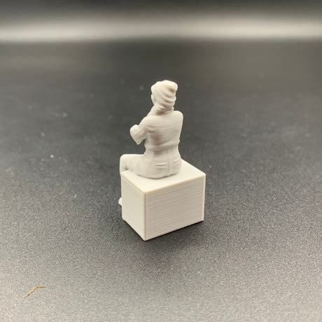 Female Mechanic Engineer Crew Figure Sitting