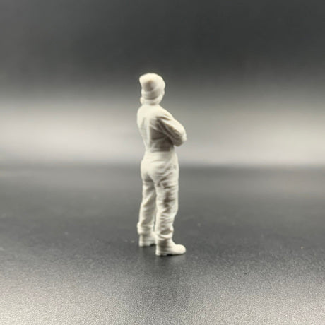 Female Mechanic Engineer Crew Figure Model Boats