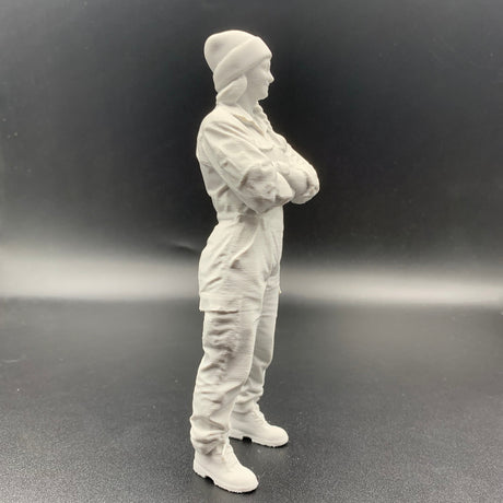 Female Mechanic Engineer Crew Figure 3d Printed