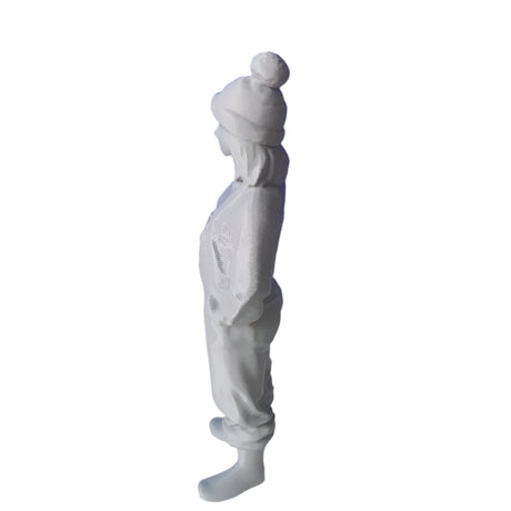 Fishing crew female, 3D printed model for model boats