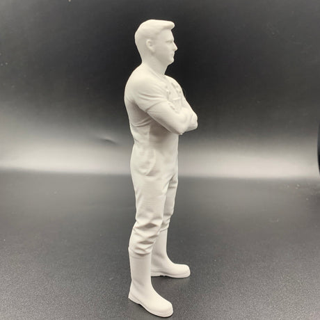 Fisherman Crew Figure Farm Worker – Short Sleeves Arms Folded
