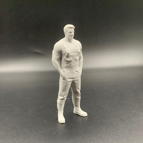 Fisherman Crew Figure – Short Sleeves Workwear Model Boat Fittings