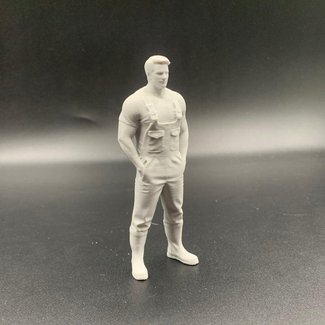 Fisherman Crew Figure – Short Sleeves Workwear Model Boat Fittings