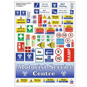 Garage and Service Station Signage - Model Realm