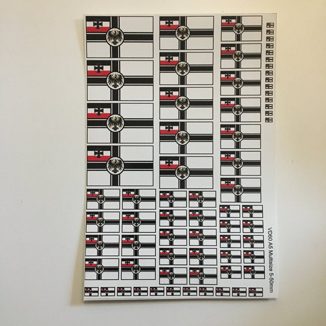 Germany Kriegges Marine Ensign 1903-1919 - Decal Multipack -  -  - Model Realm