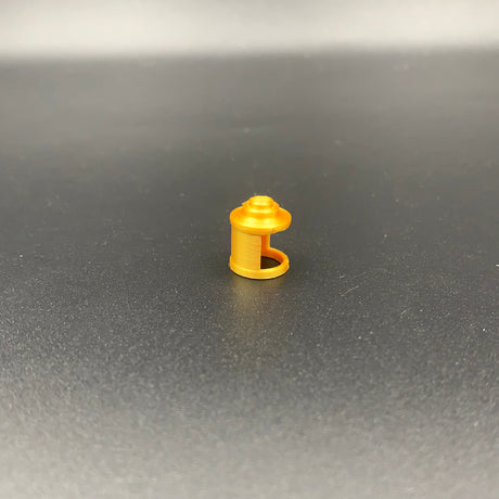 Gold navigation lamp housing for nautical and scale model detailing
