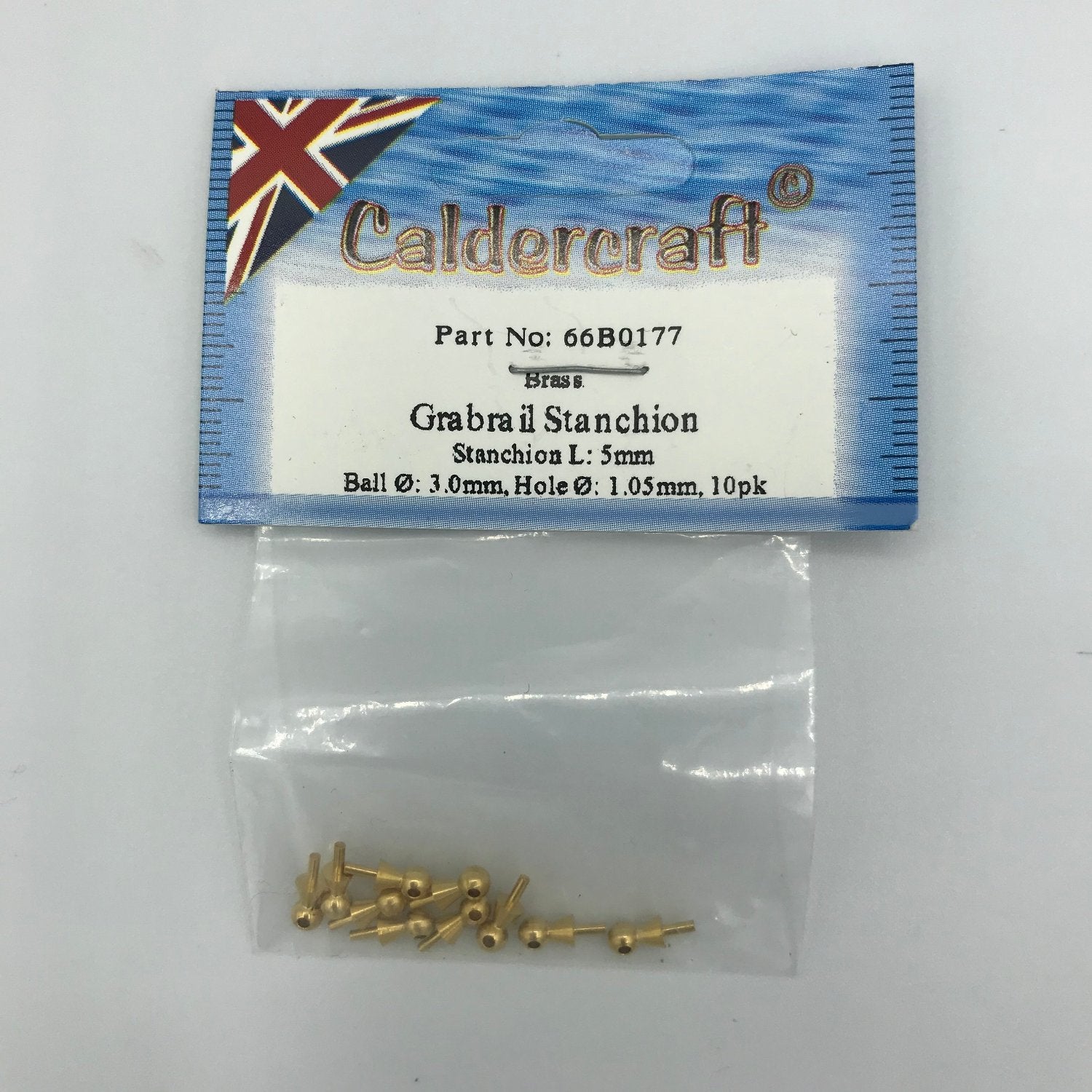 Grabrail Stanchion 5mm high x 3mm -  -  - Model Realm