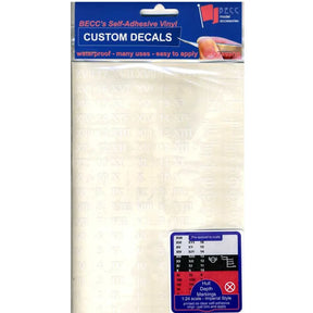 Hull Waterline Markings Imperial White 1:24 Scale - Model Realm