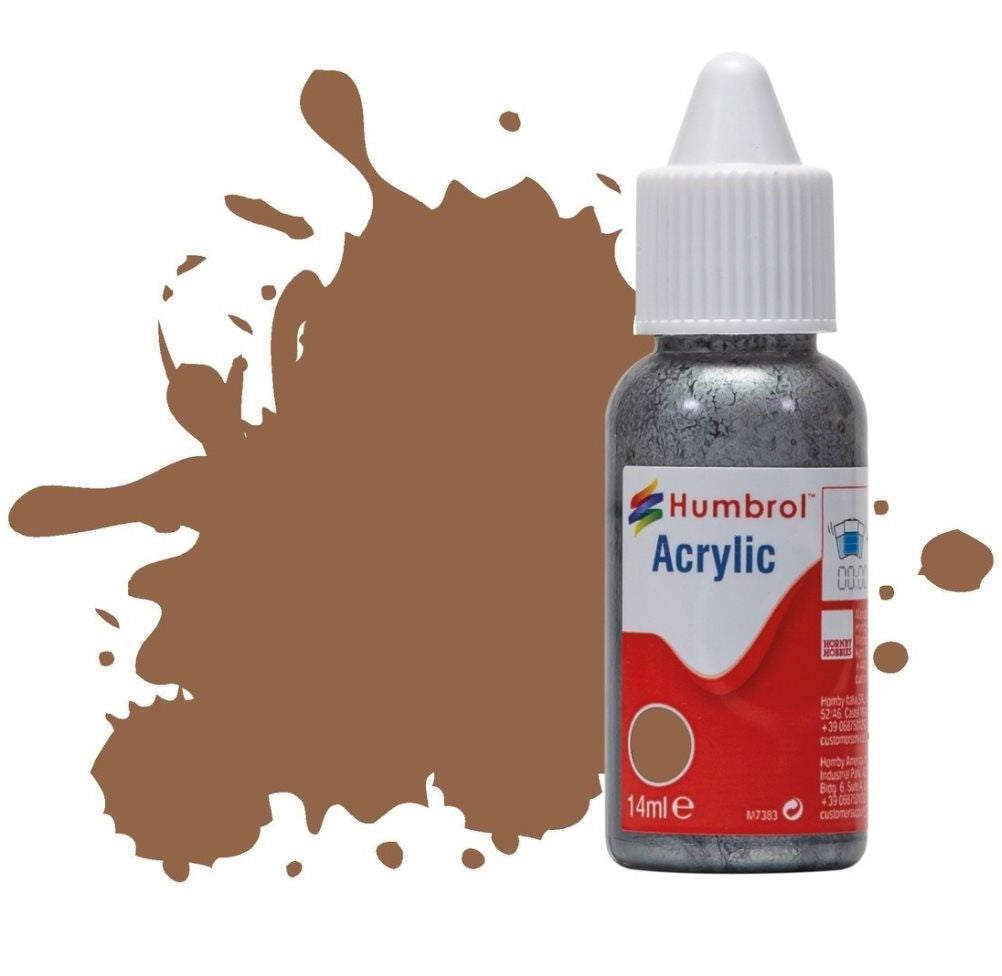 Humbrol No 110 Natural Wood Matt - 14ml Acrylic Dropper Bottle -  -  - Model Realm