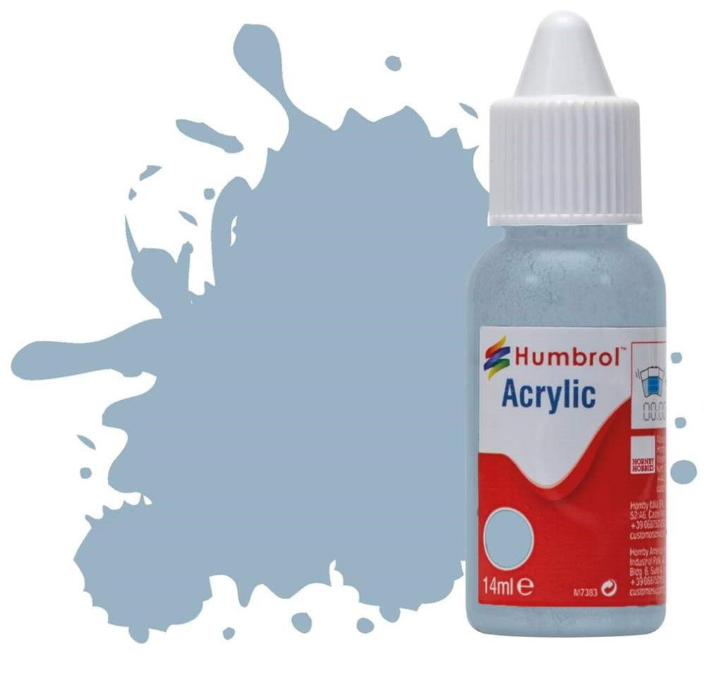 Humbrol No 128 US Compass Grey Matt - 14ml Acrylic Dropper Bottle -  -  - Model Realm