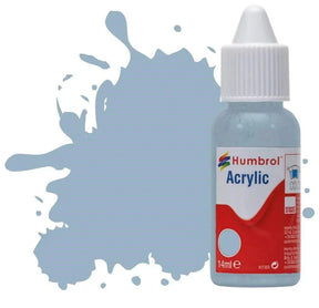 Humbrol No 128 US Compass Grey Matt - 14ml Acrylic Dropper Bottle - Model Realm