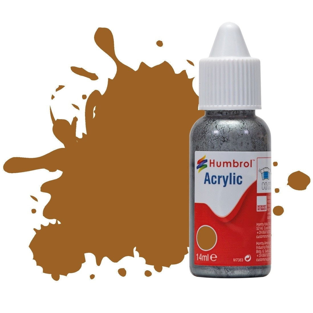 Humbrol No 12 Copper - Metallic - 14ml Acrylic Dropper Bottle -  -  - Model Realm