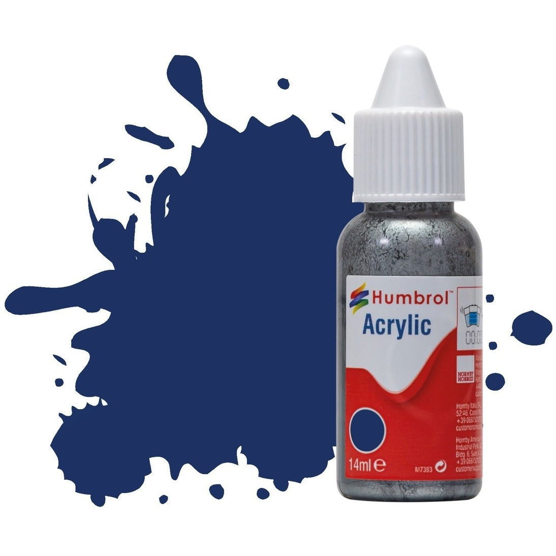 Humbrol No 15 Midnight Blue - Gloss - 14ml Acrylic Dropper Bottle -  -  - Model Realm