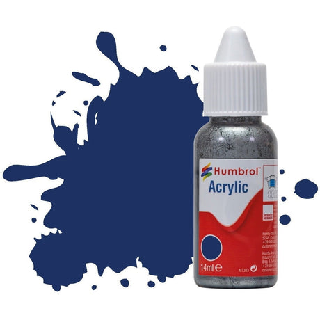 Humbrol No 15 Midnight Blue - Gloss - 14ml Acrylic Dropper Bottle -  -  - Model Realm