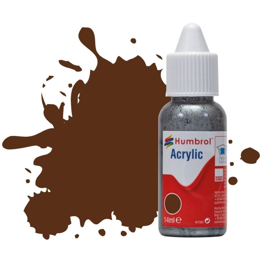 Humbrol No 160 German Camo Red Matt - 14ml Acrylic Dropper Bottle -  -  - Model Realm