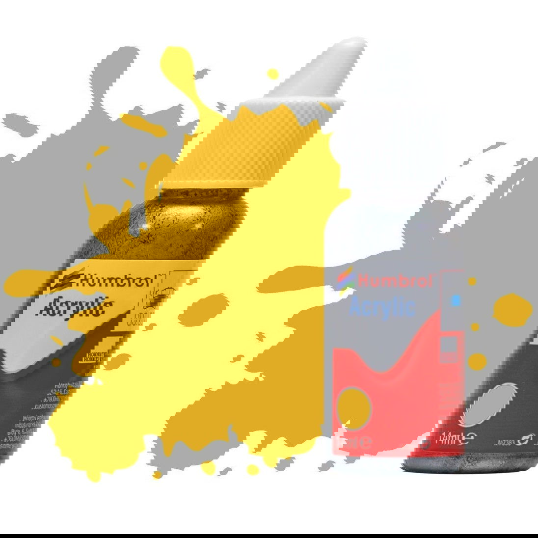 Humbrol No 16 Gold - Metallic - 14ml Acrylic Dropper Bottle -  -  - Model Realm